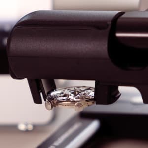 Testing a watch movement with a specialized device