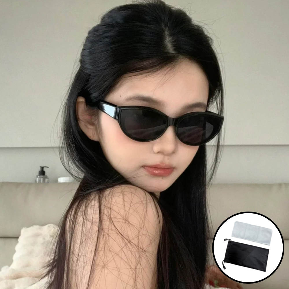 은시엘 남녀공용 캣츠아이 긱시크 UV400 선글라스