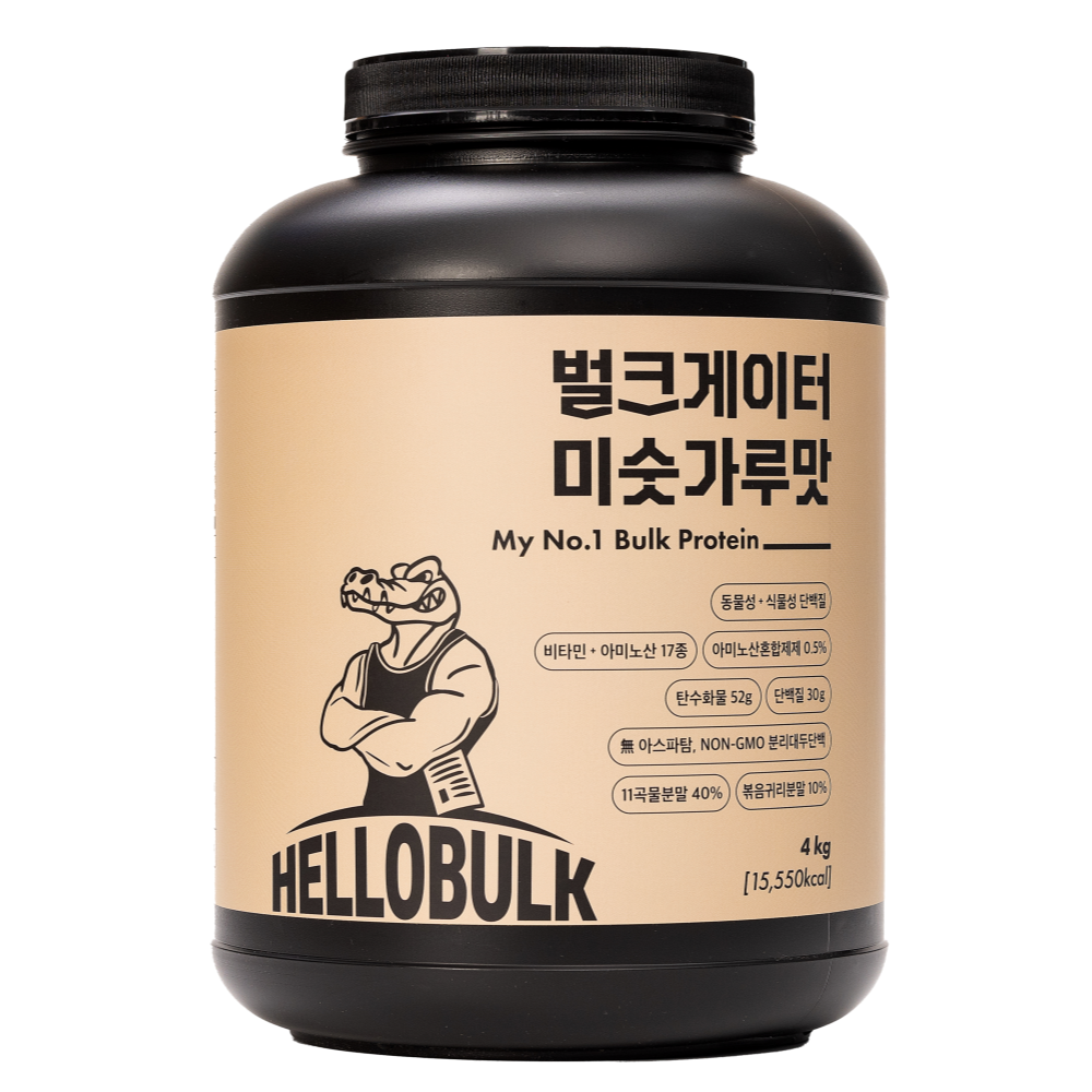 헬로벌크 게이너 4kg 미숫가루맛