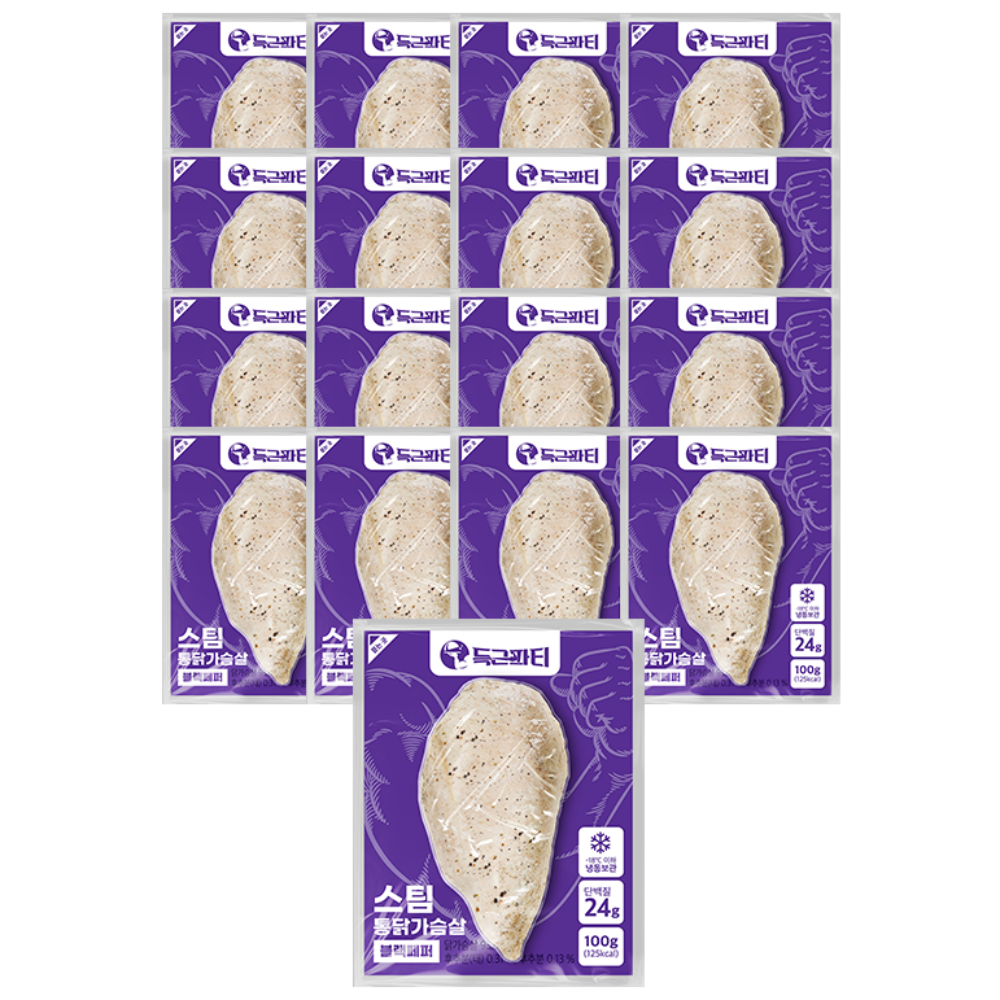 득근파티 통 닭가슴살 블랙페퍼
