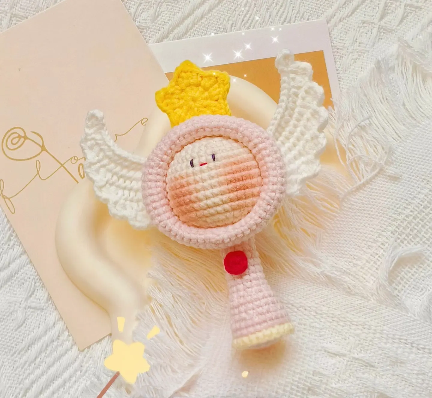 星星团子仙女棒粉色女孩