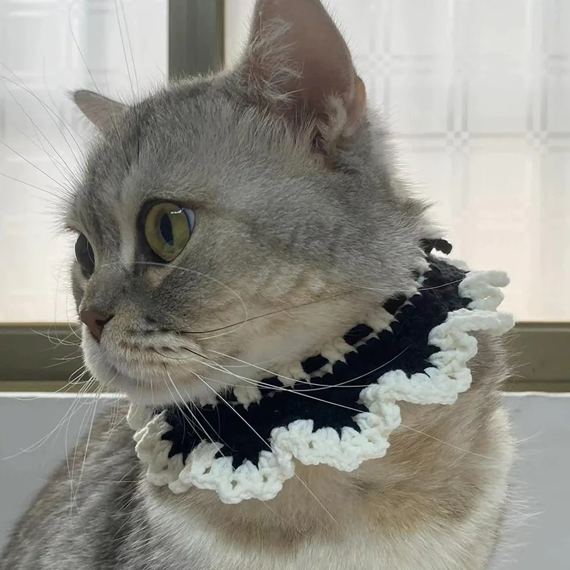针宠物围巾口水巾饰品装饰狗狗猫猫配饰小型犬猫咪围脖手钩