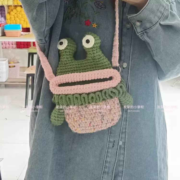 青蛙手机斜挎包