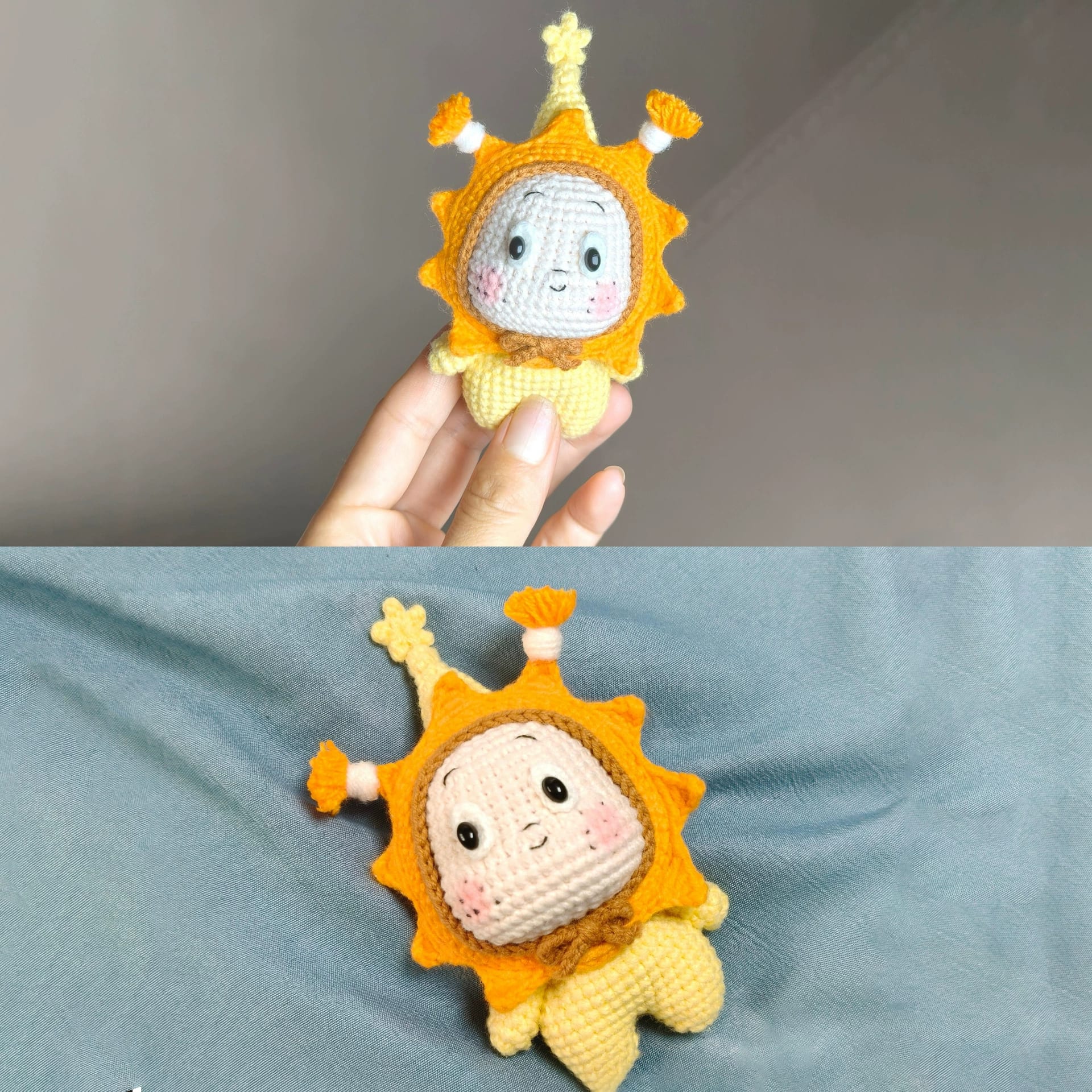 太阳星星人玩偶挂件钥匙扣