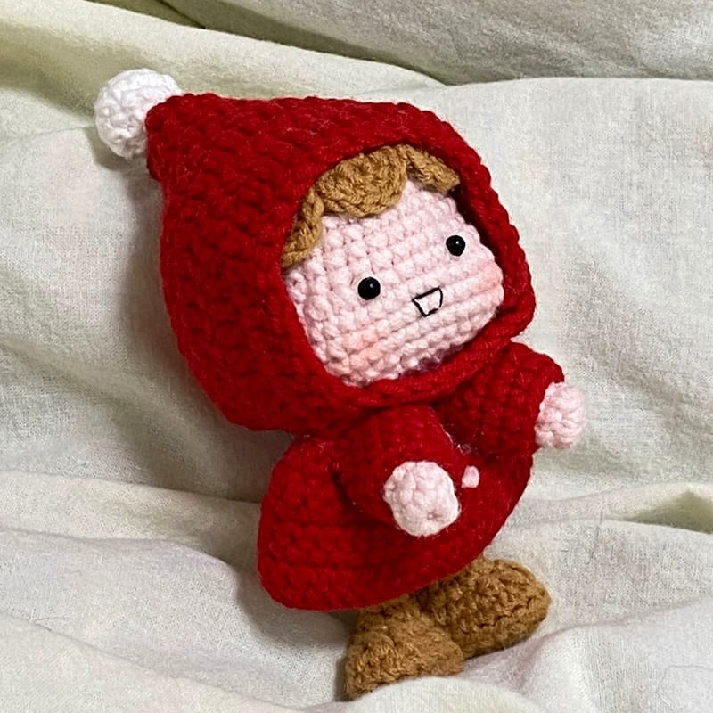 Little Red Riding Hood Doll Keychain Bag
