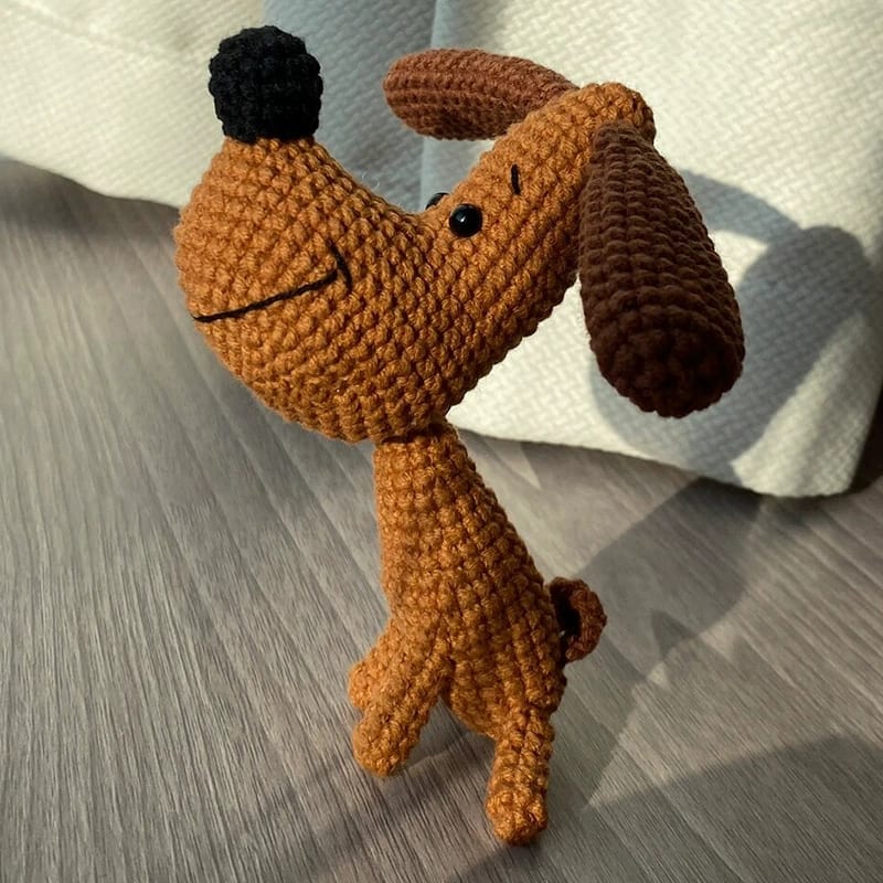 Skinny Dog Doll Keychain Plush