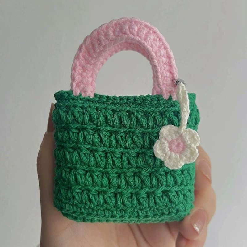 小花篮子耳机收纳包少女蓝牙
