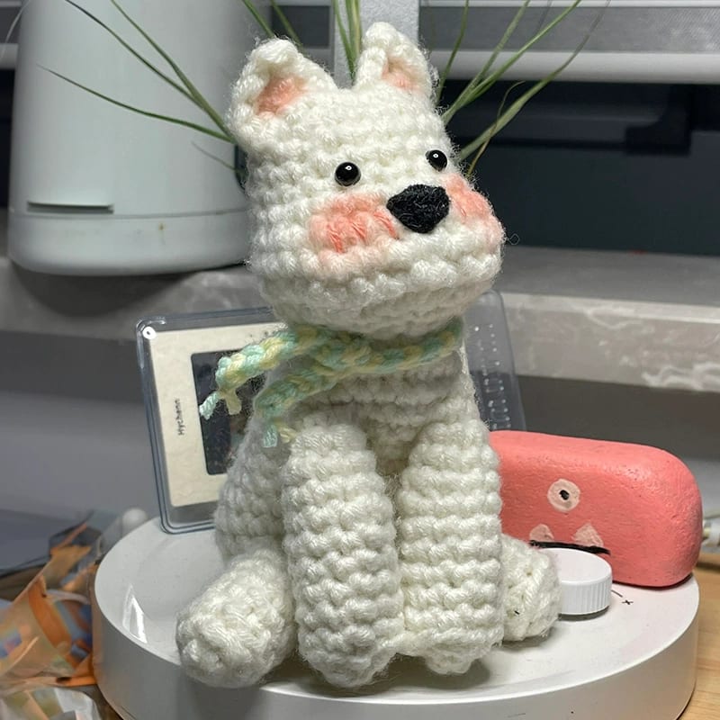 西高地小狗女生挂件玩偶