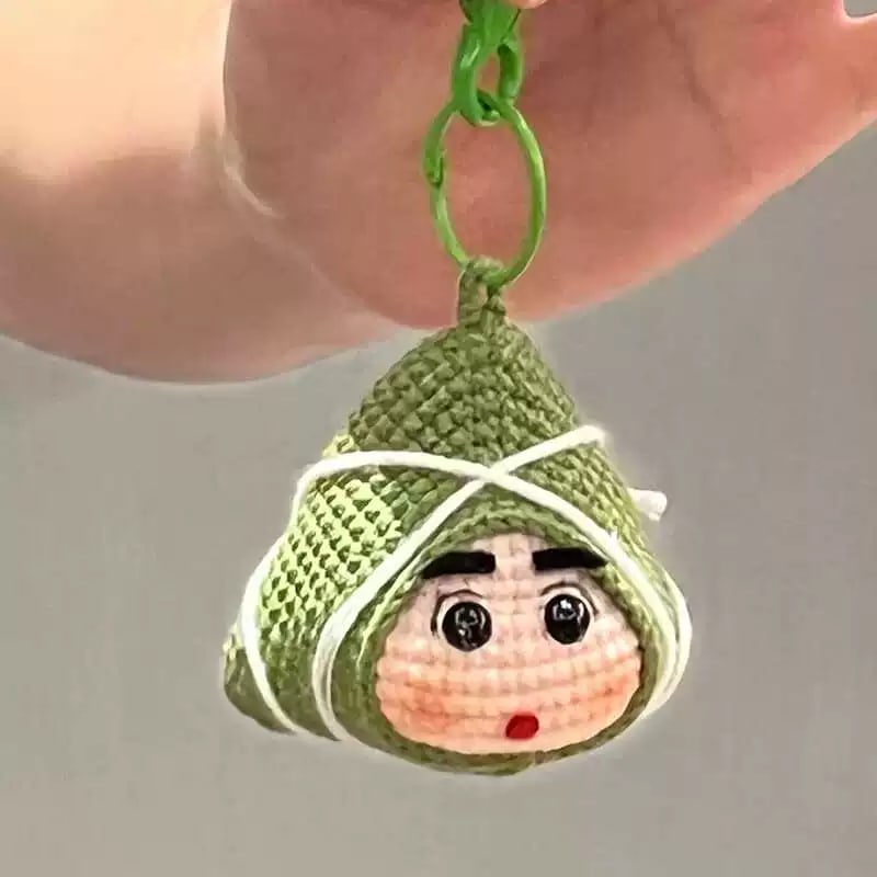 玩偶 蜡笔小新团子钥匙扣挂件