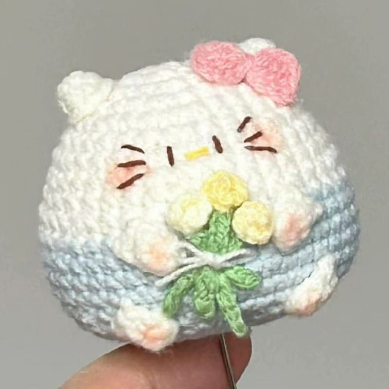 迷你捧花hellokitty挂件钥匙扣小玩偶