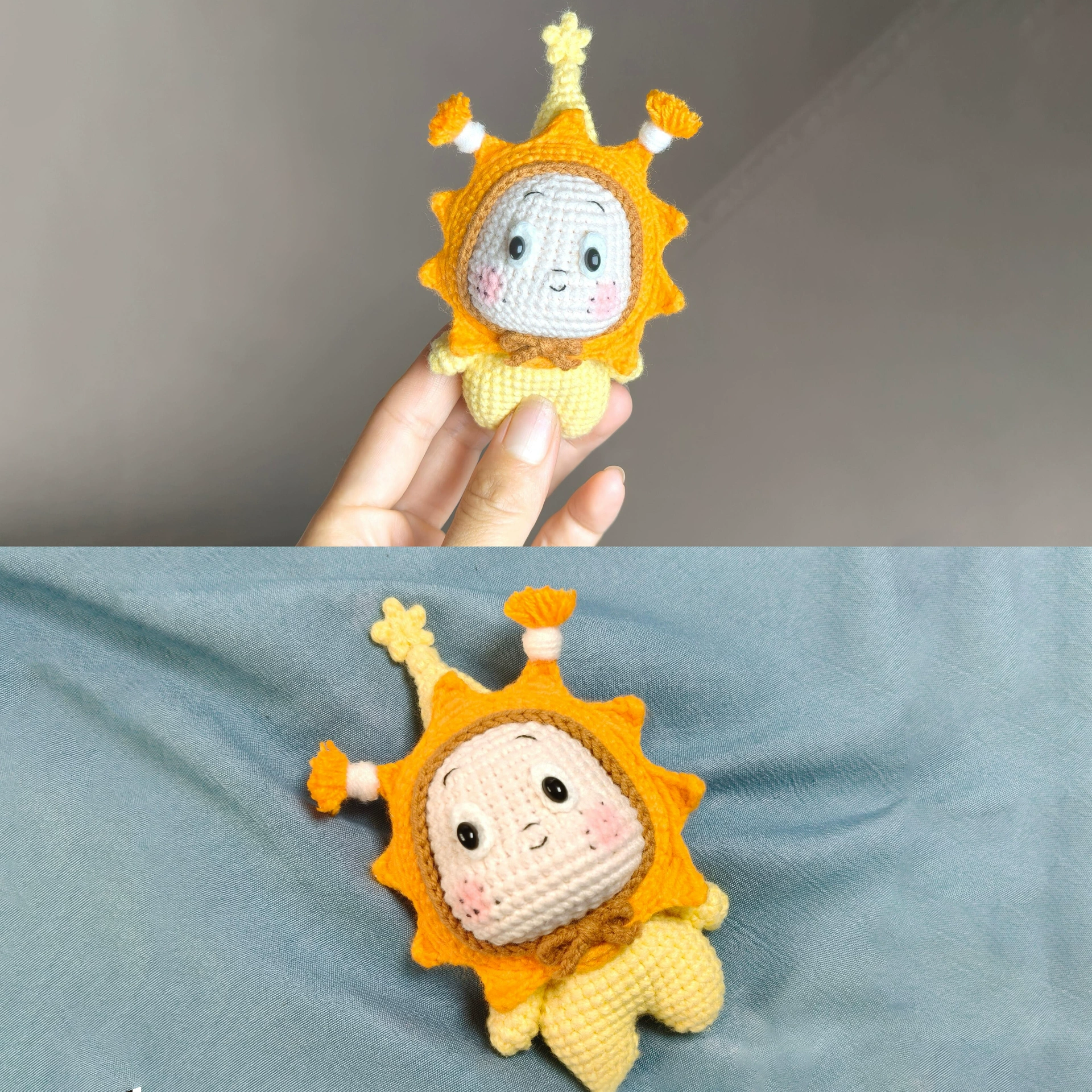 太阳星星人玩偶挂件钥匙扣