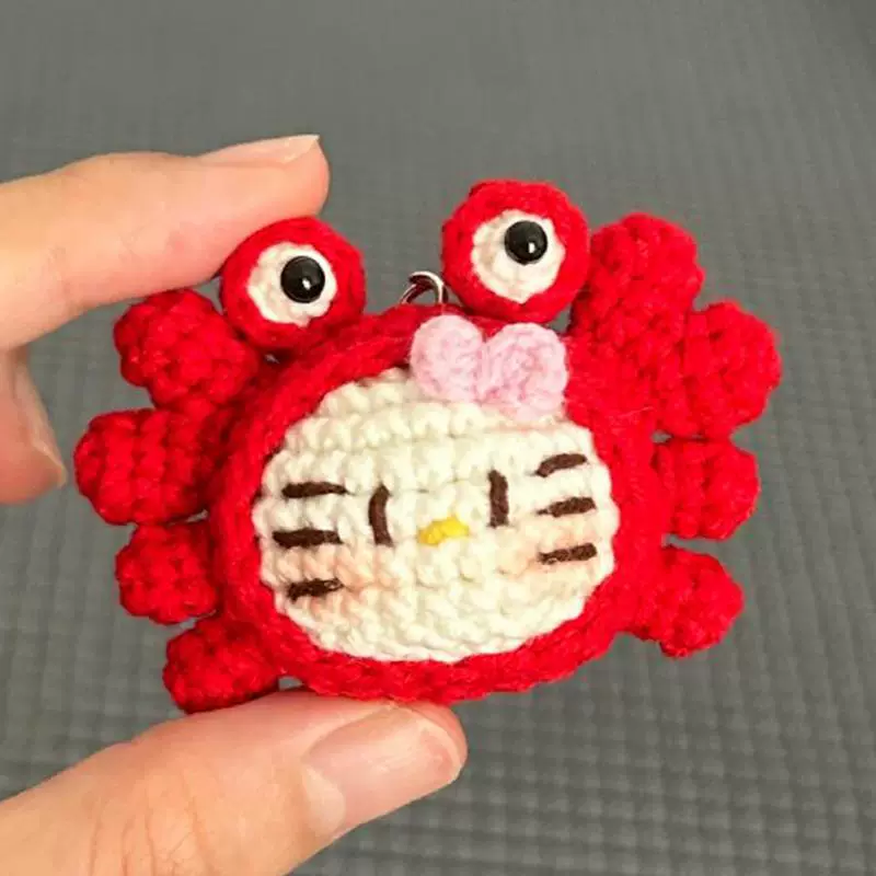 动物头套hellokitty 简单钥匙扣小挂件