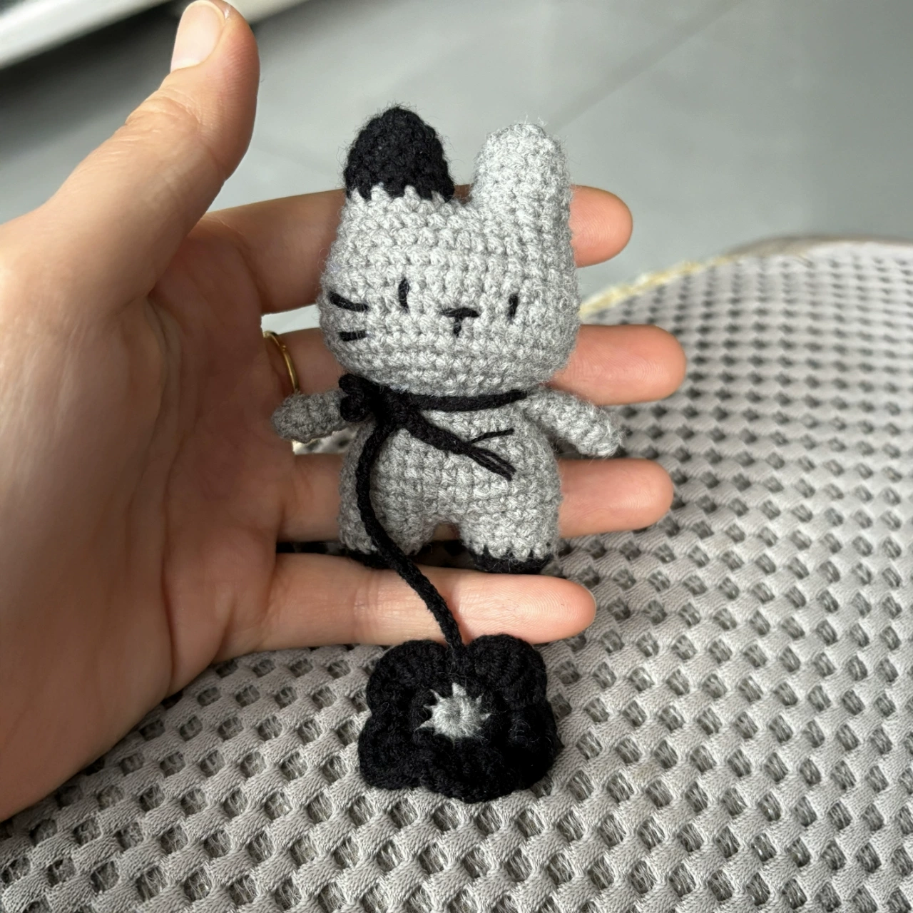 小花猫猫钥匙扣包包小挂件