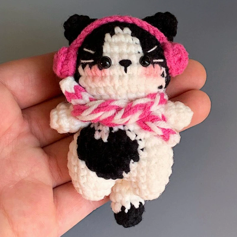 包包小挂件超耳机小猫钥匙扣