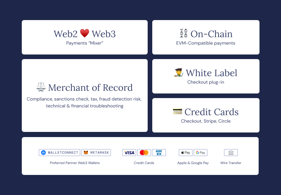 mojito payments mixer features