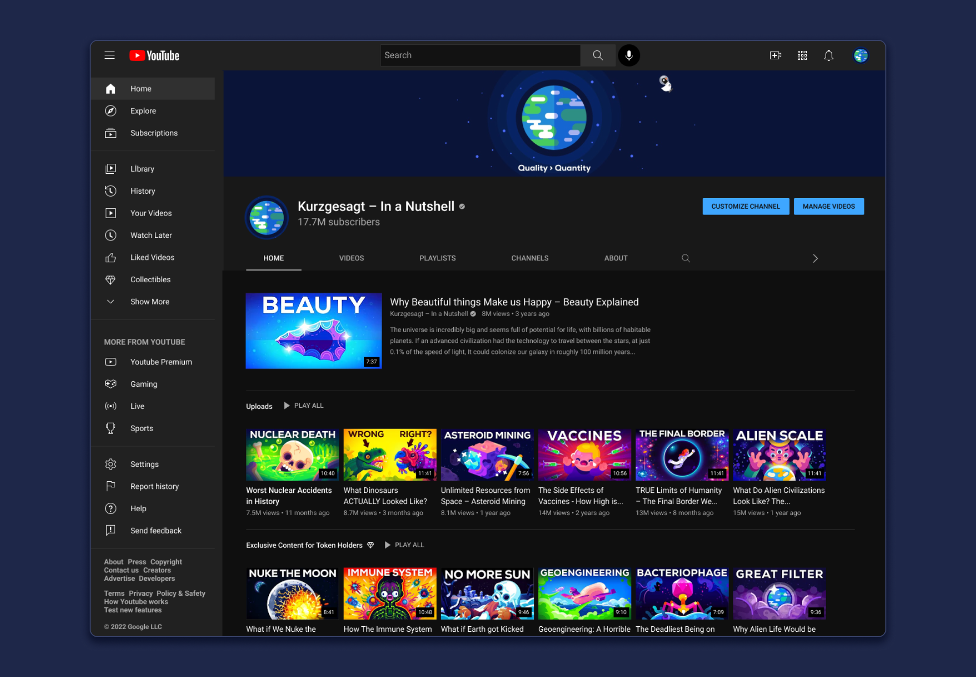 youtube creator view