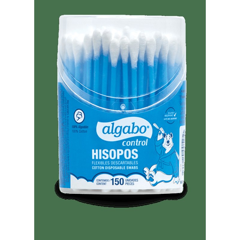 Algabo Hisopos Tubo x 150 Unid
