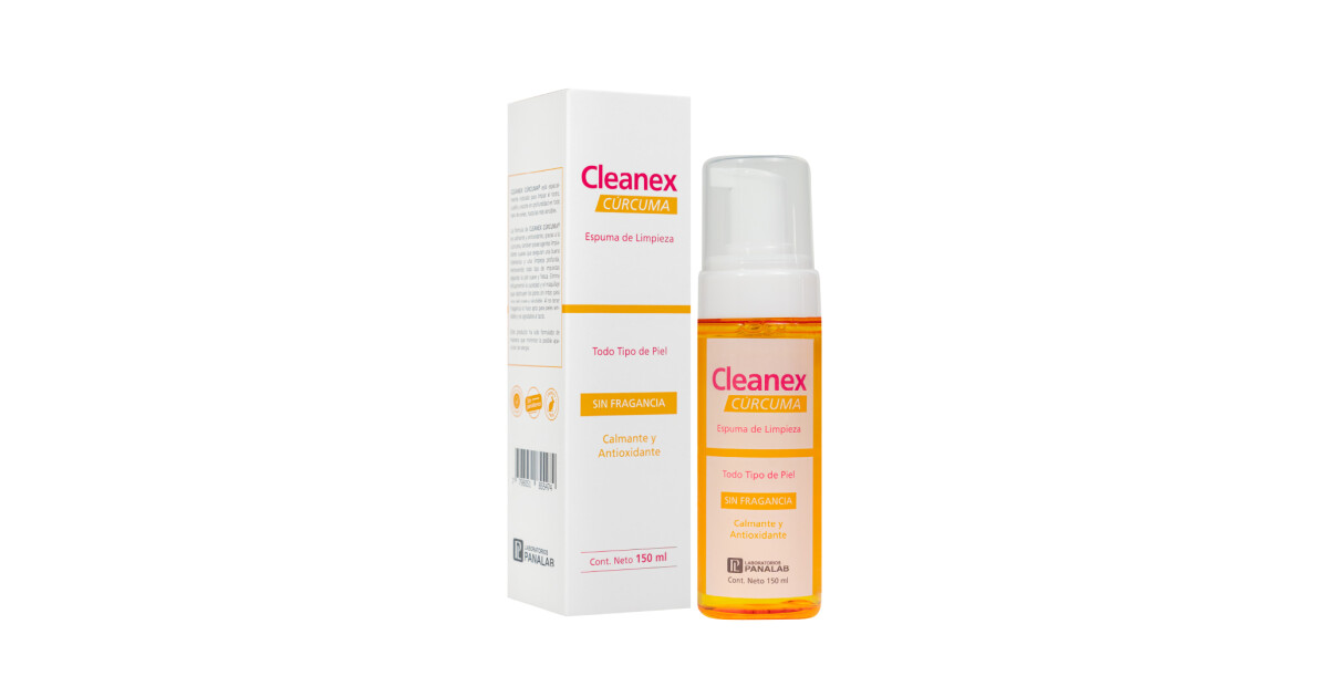 Cleanex Curcuma espuma limpieza x 150 ml