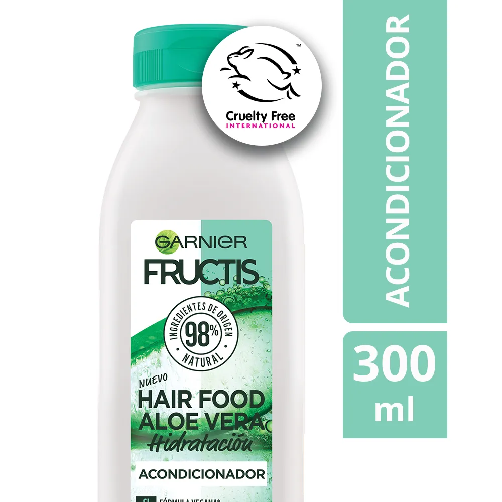 Fructis Hair Food Aloe Vera Vegan acondicionador x 300 ml