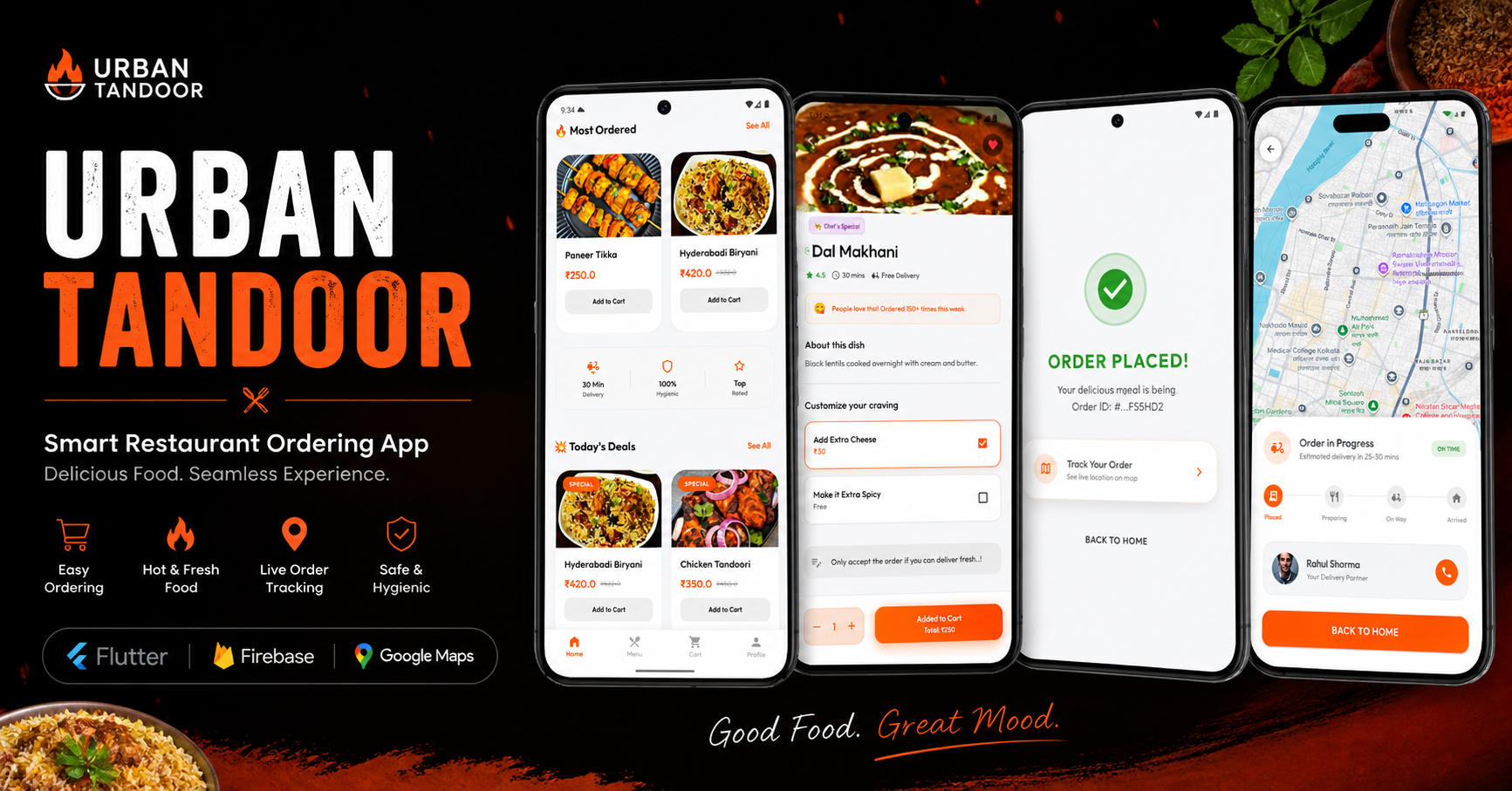 Urban Tandoor App Mockup