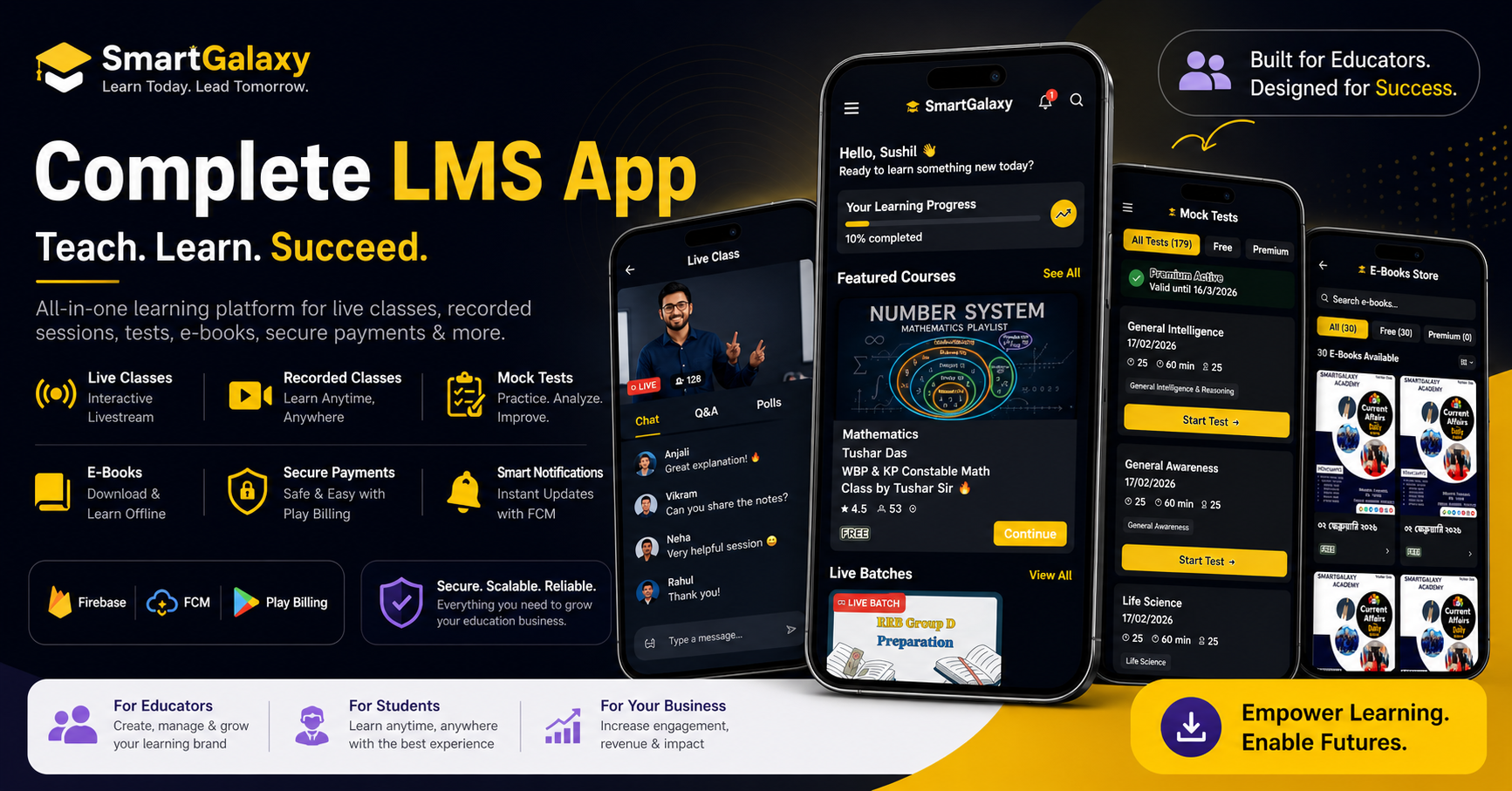 SmartGalaxy LMS Mockup