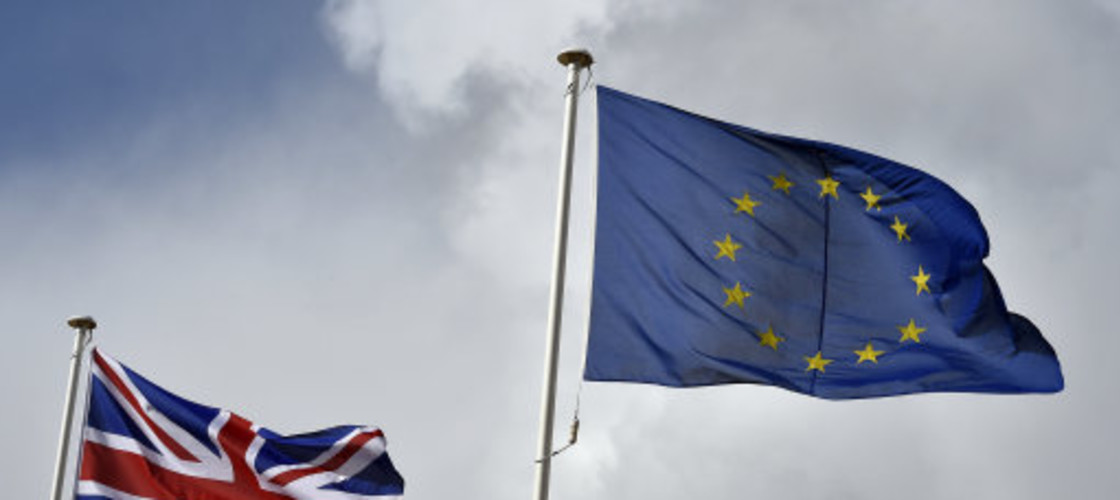 EU and UK flags