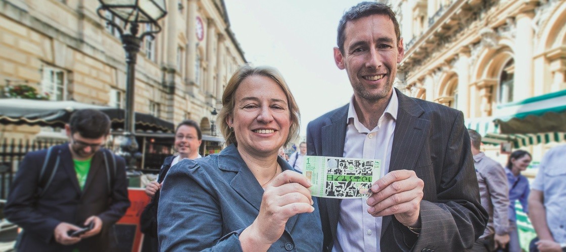 Darren Hall with Natalie Bennett Darren Hall with Natalie Bennett