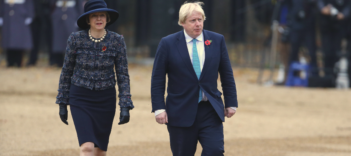 Boris Johnson and Theresa May Boris Johnson and Theresa May