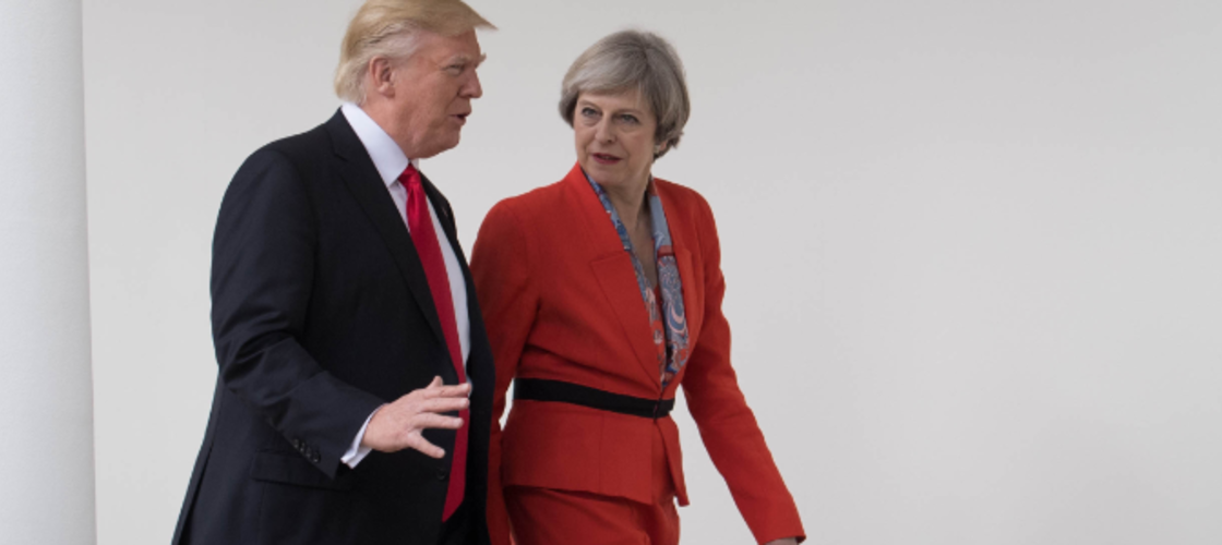 Theresa May and Donald Trump Theresa May and Donald Trump