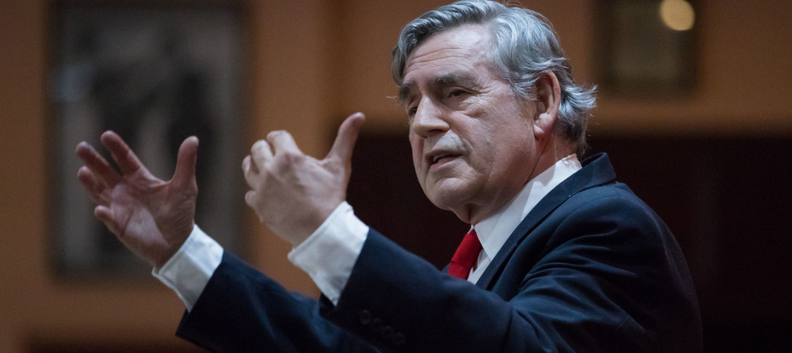 Former prime minister Gordon Brown Former prime minister Gordon Brown