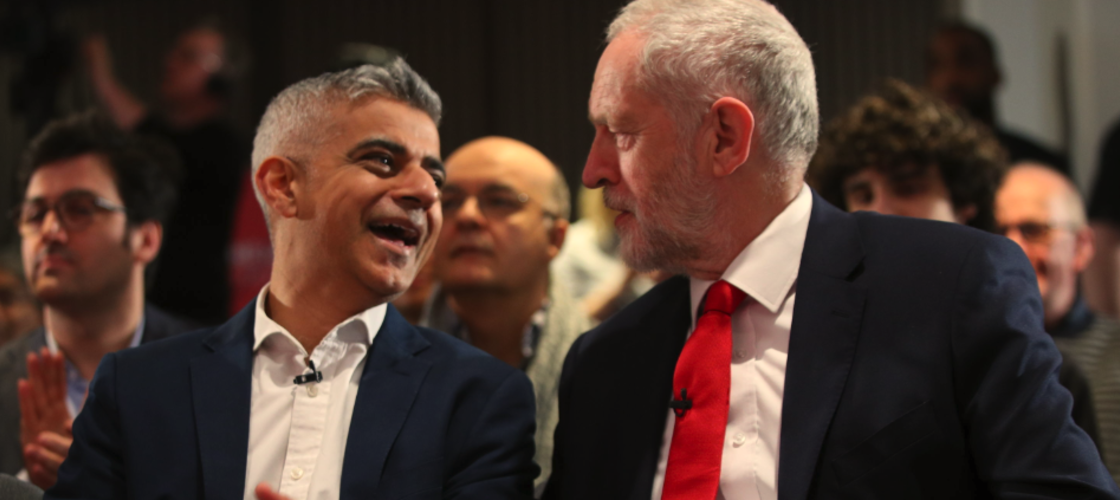 Sadiq Khan and Jeremy Corbyn Sadiq Khan and Jeremy Corbyn
