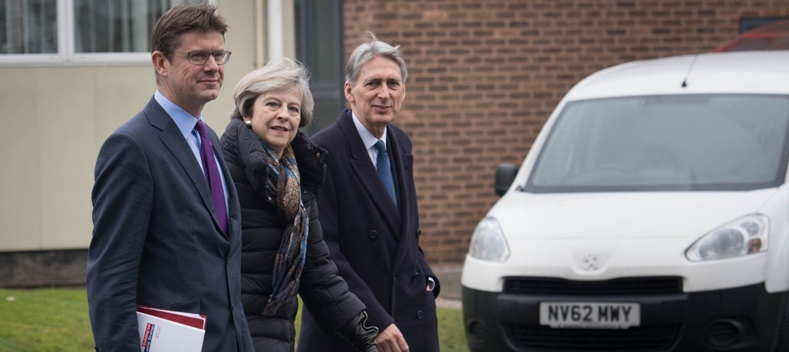 Greg Clark, Theresa May and Philip Hammond Greg Clark, Theresa May and Philip Hammond