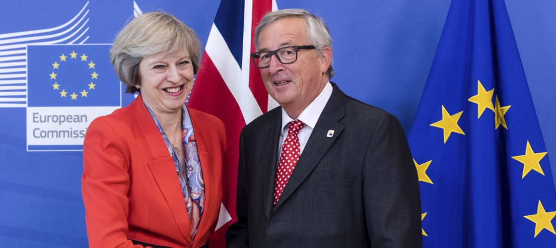 Image result for theresa may and jean claude juncker