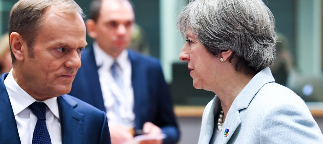 Donald Tusk and Theresa May Donald Tusk and Theresa May