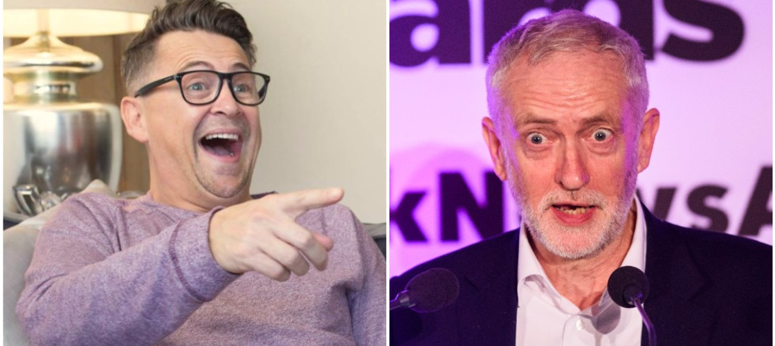 Stephen from Gogglebox and Jeremy Corbyn Stephen from Gogglebox and Jeremy Corbyn