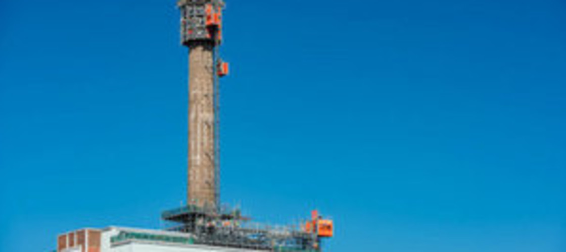 Sellafield’s biggest chimney chopped down to size Sellafield’s biggest chimney chopped down to size