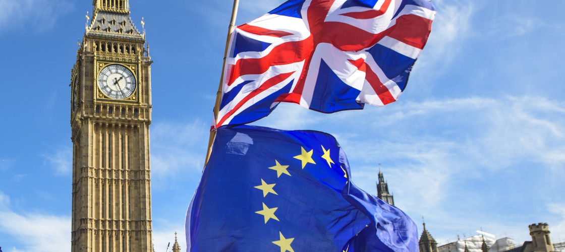 EU and UK flags EU and UK flags