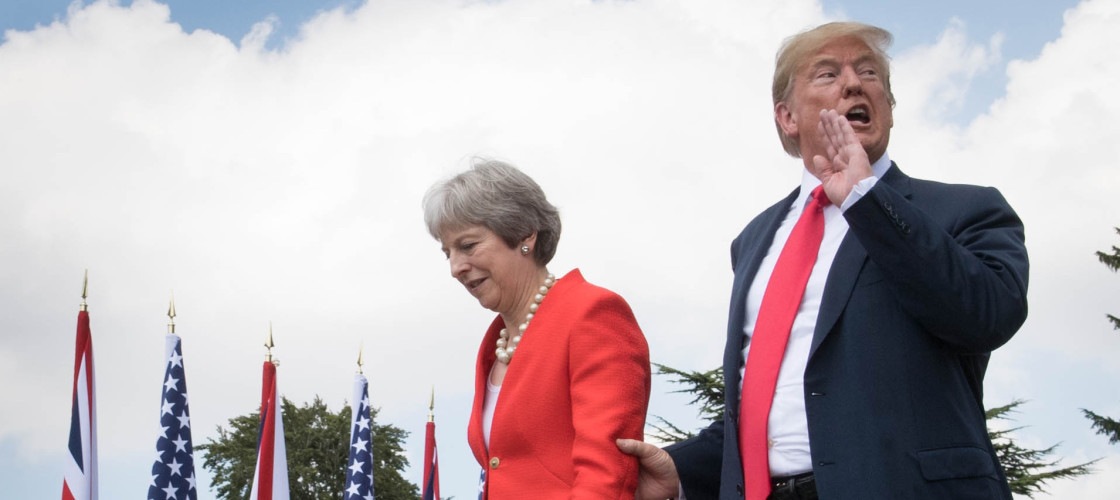 Theresa May and Donald Trump Theresa May and Donald Trump