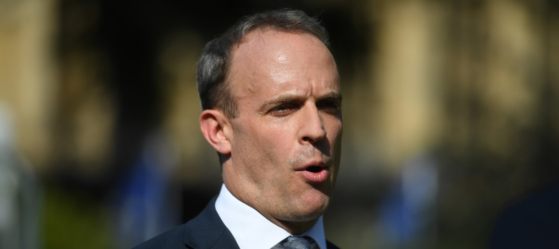 Dominic Raab blasts 'flagrant violation' of international ...