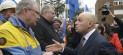Sajid Javid meeting workers in Port Talbot