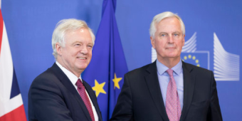 David Davis caves in to EU over Brexit timetable on first day of talks