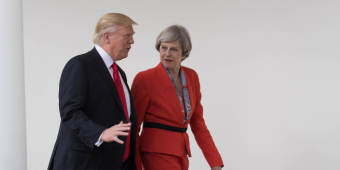 Theresa May tells Donald Trump of 'deep concern' over trade war threat