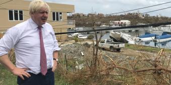 Top UK official on storm-ravaged Anguilla waves ‘good riddance’ to Boris Johnson