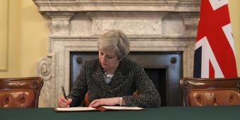 Theresa May acquires Article 50 portrait
