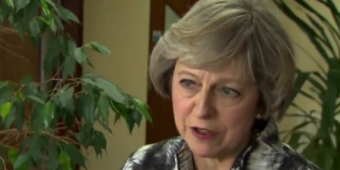 WATCH: Theresa May said leaving the European Union WOULD mean a hard border for Northern Ireland