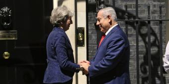 Theresa May raises 'concern' over Gaza violence with Israeli PM