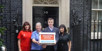 Betting shop staff and customers call on the Prime Minister to back local bookies