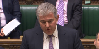 Brandon Lewis ‘regrets offence caused to Ukrainian people’ after national symbol included in counter-terrorism guidance