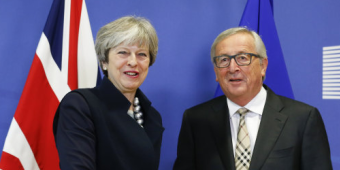 WATCH: Jean-Claude Juncker appears to mock Theresa May's Tory conference dance
