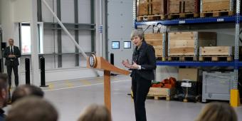 WATCH: Theresa May hits back at claim she snubbed female reporters on International Women's Day